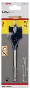 Yaprak-Kelebek 35x152 mm 1/4'' Adaptörlü Matkap Ucu SelfCut 2608595499