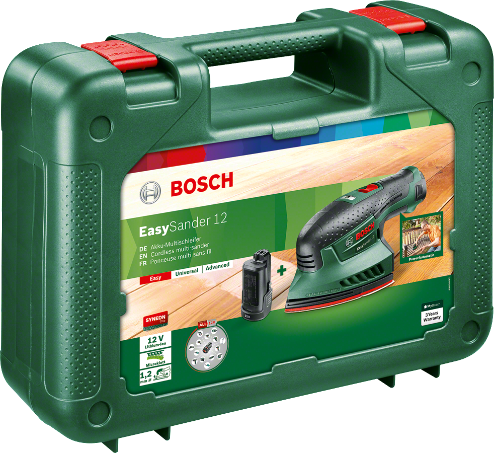 Bosch Easy Sander 12 Çift Akülü Çok Amaçlı Zımpara 2,5 Ah