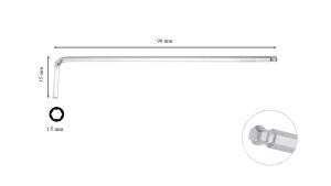 Ceta Form 1.5 mm L Topbaş Allen (Alyan) Anahtar