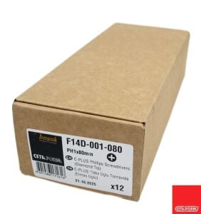 Ceta Form PH1 x 80 mm Elmas Kayma Önleyici Yıldız Tornavida F14D-001-080
