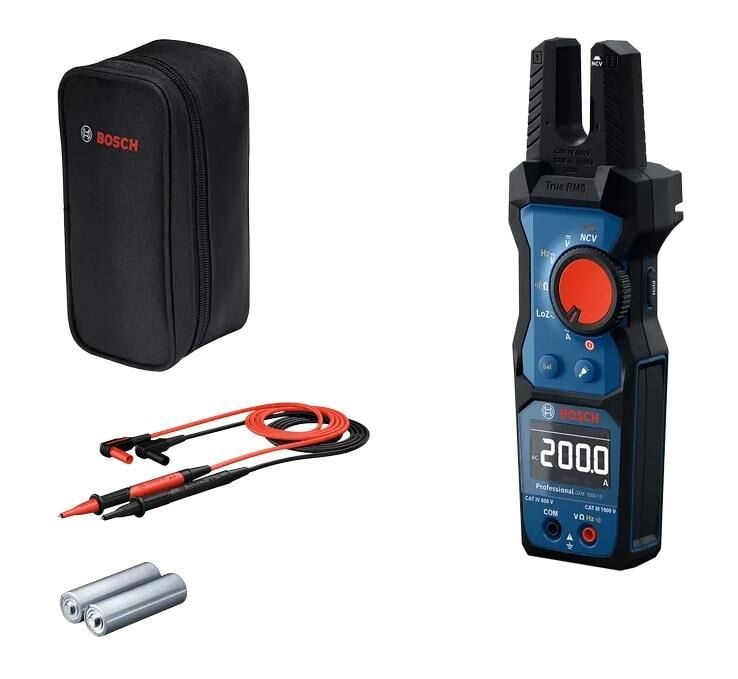 Bosch GFM 1000-15 Dijital Çatal-Açık Uçlu Pens Ampermetre 0601077400