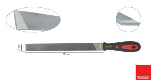 Ceta Form 250 mm 10'' Saplı Mil Eğesi Orta Diş J64-210H