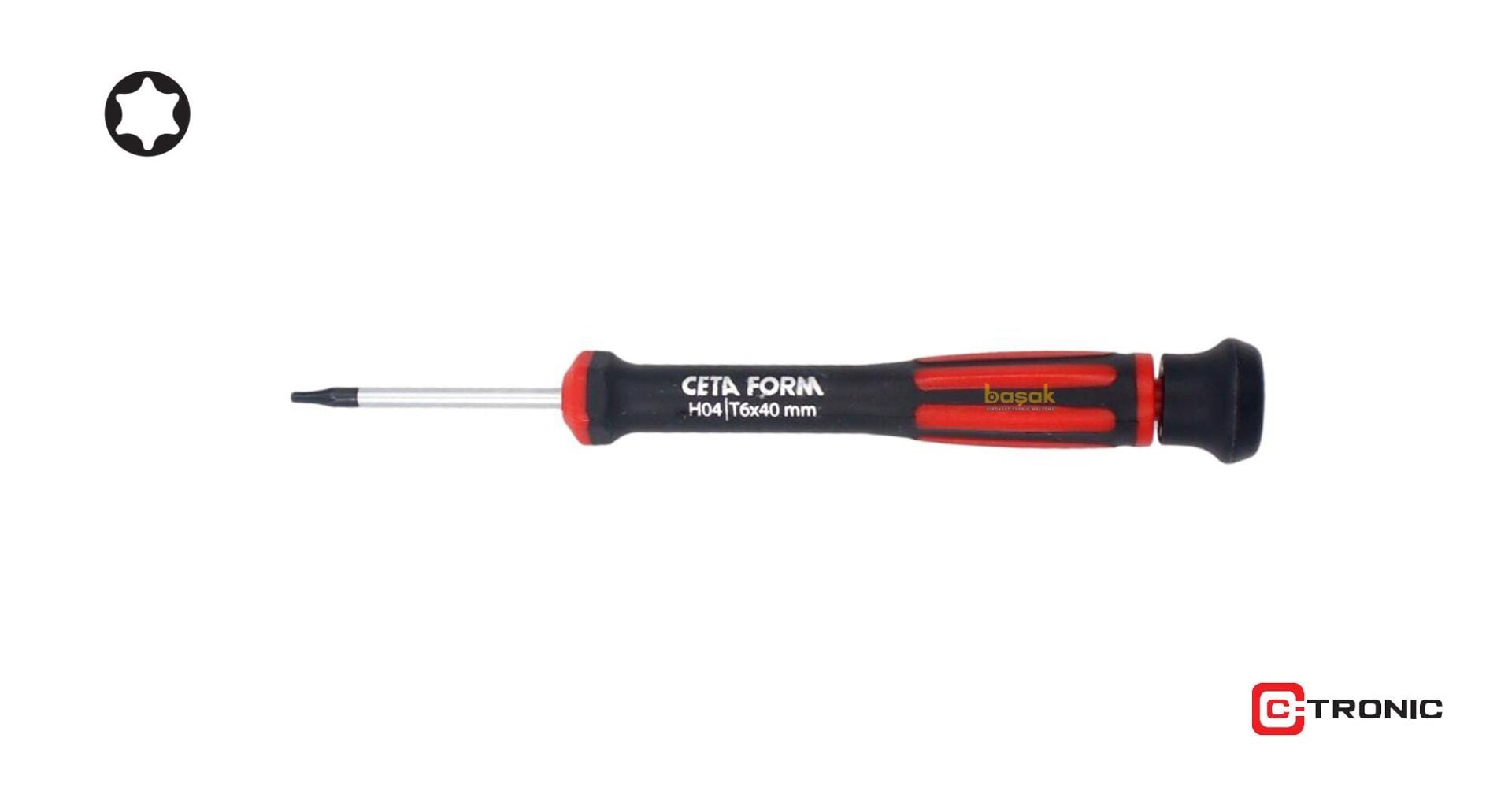 Ceta Form T6 x 40 mm Elektronikçi Torx Tornavida H04-06-040