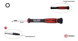Ceta Form T6 x 40 mm Elektronikçi Torx Tornavida H04-06-040
