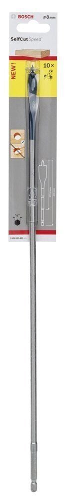 Yaprak-Kelebek 8x400 mm 1/4'' Adaptörlü Matkap Ucu SelfCut 2608595401