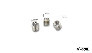 V-Coil M 4x0,7 Tırnaklı 2,0D Helicoil Yay İnox (1 Adet) 07407