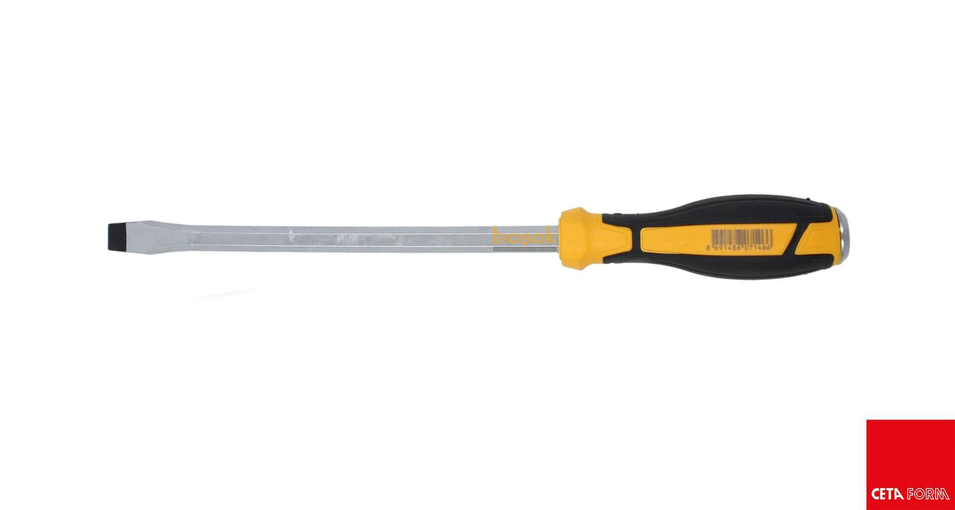 Ceta Form 8x150 mm Düz Uçlu Çekiçlenebilir Darbeli Tornavida F10C-080-150