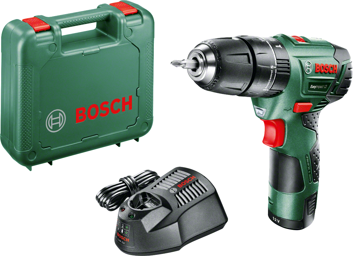 Bosch Easy Impact 12 Darbeli Matkap(2,5 AH Tek Akü) 060398390D