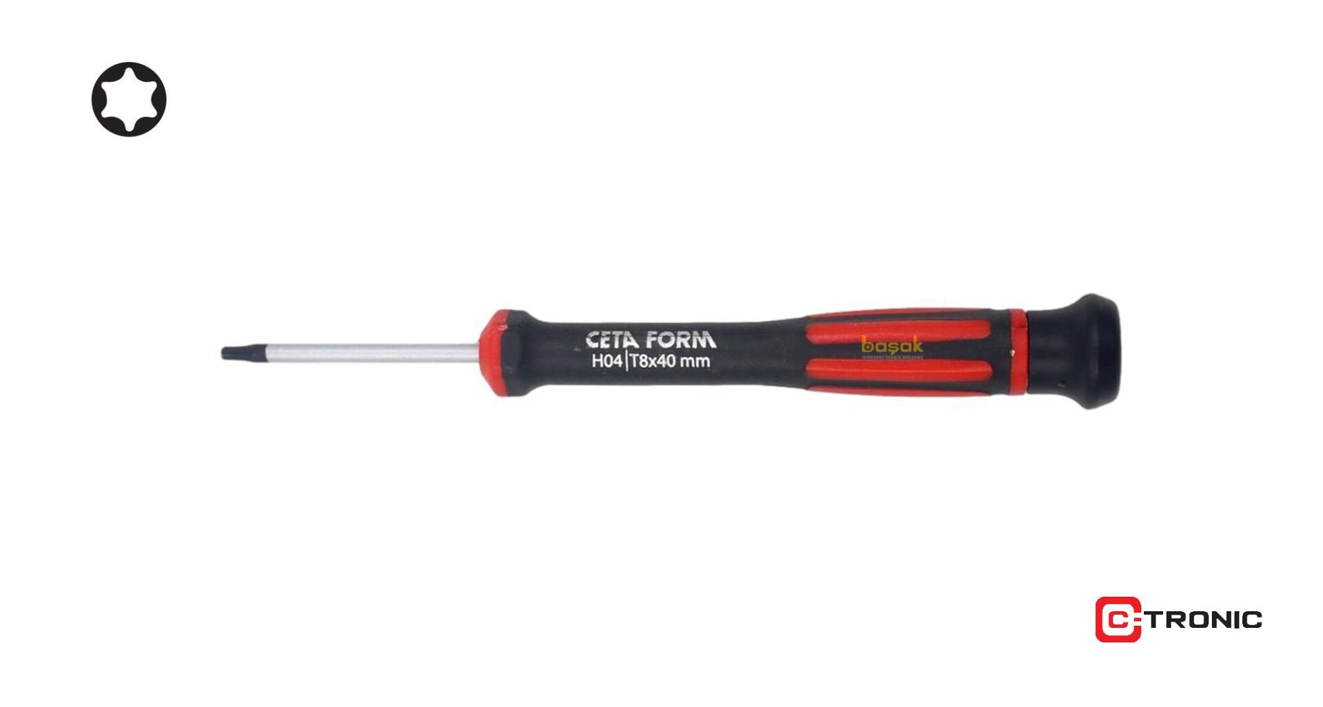 Ceta Form T8 x 40 mm Elektronikçi Torx Tornavida H04-08-040
