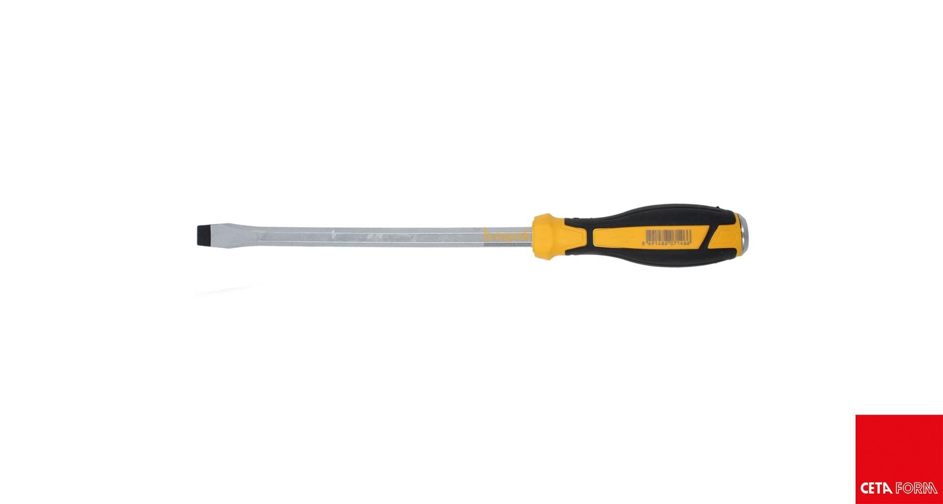 Ceta Form 4.5x100 mm Düz Uçlu Çekiçlenebilir Darbeli Tornavida F10C-045-100