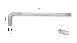 Ceta Form 12 mm L Topbaş Allen (Alyan) Anahtar
