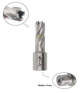 3Keego 13 x 30 mm HSS Manyetik Matkap Ucu SHC30