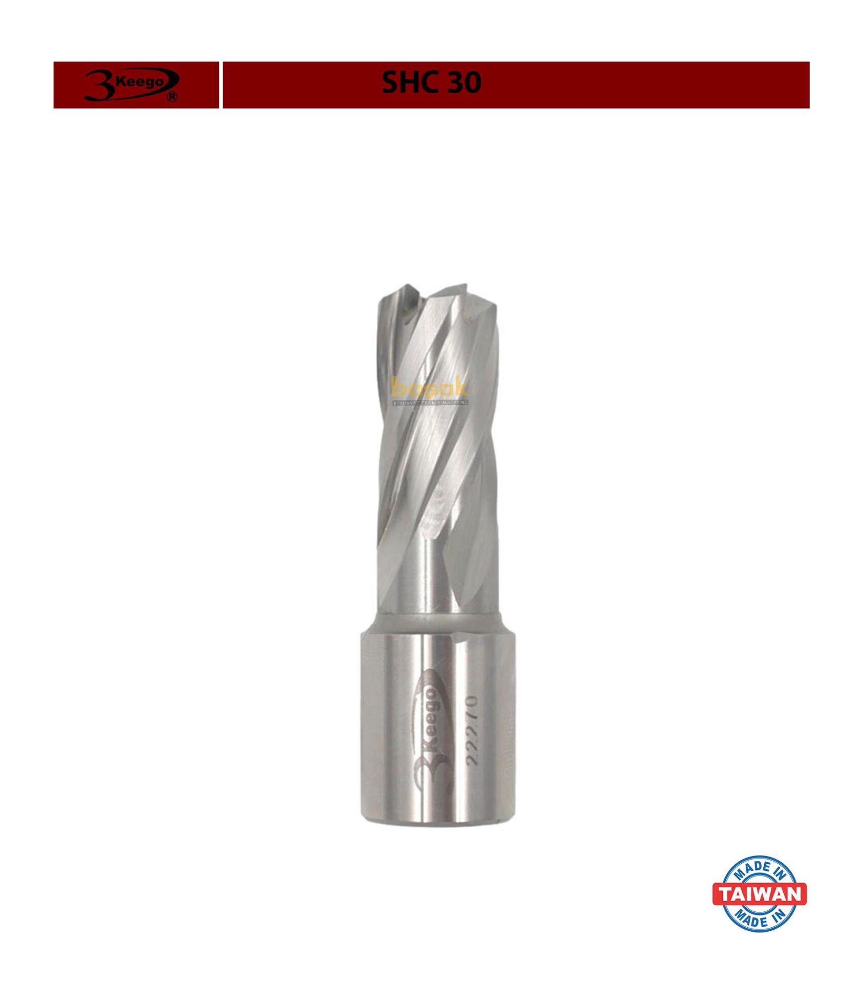 3Keego 14 x 30 mm HSS Manyetik Matkap Ucu SHC30