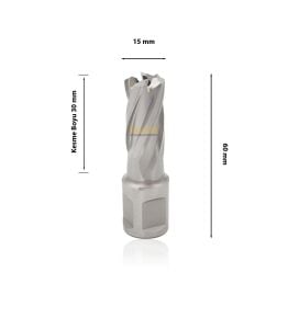 3Keego 15 x 30 mm HSS Manyetik Matkap Ucu SHC30