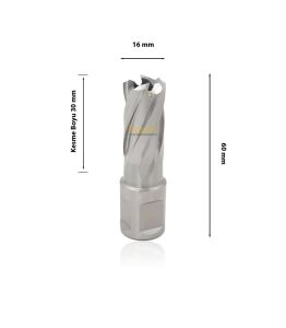 3Keego 16 x 30 mm HSS Manyetik Matkap Ucu SHC30
