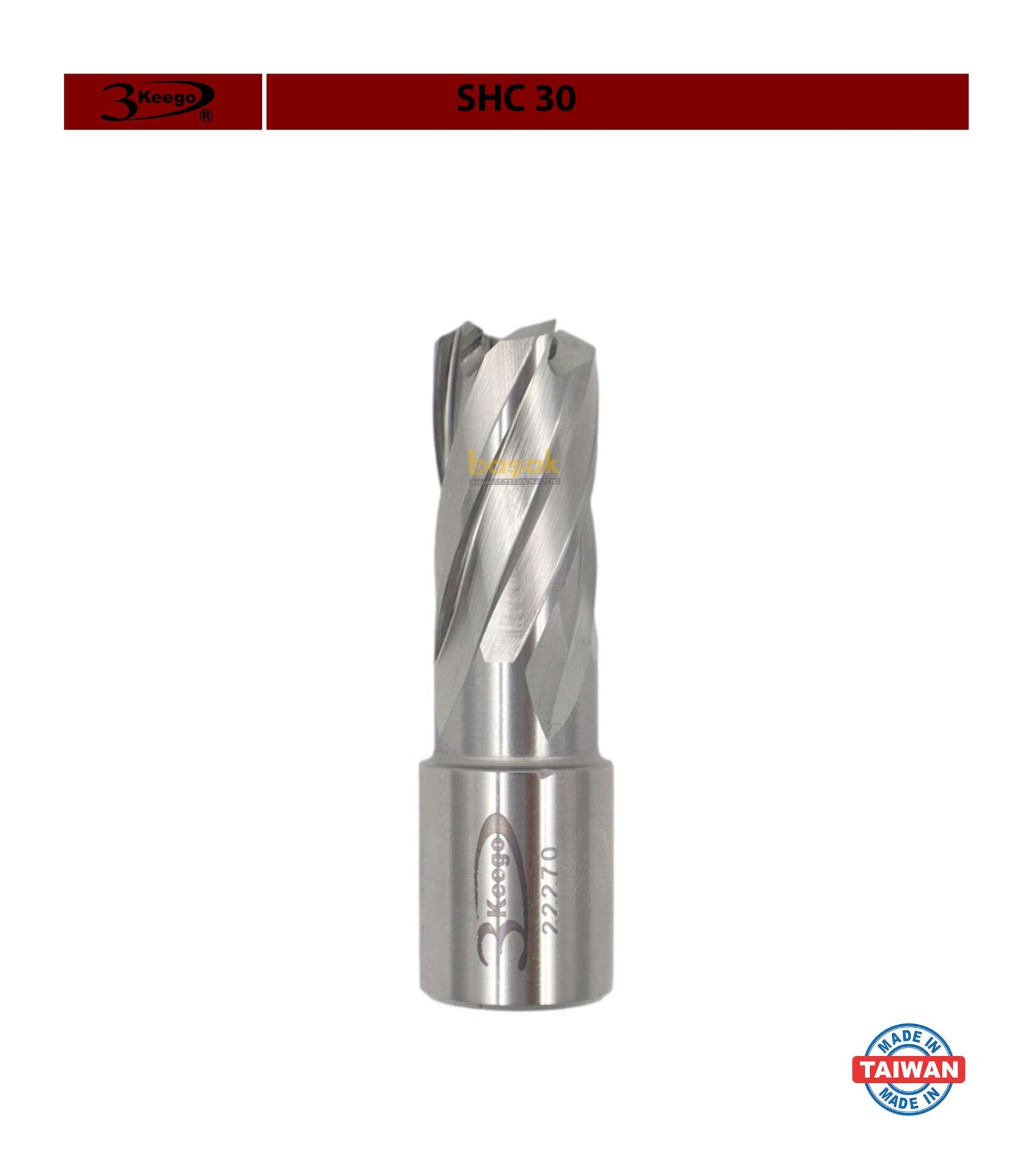 3Keego 16 x 30 mm HSS Manyetik Matkap Ucu SHC30