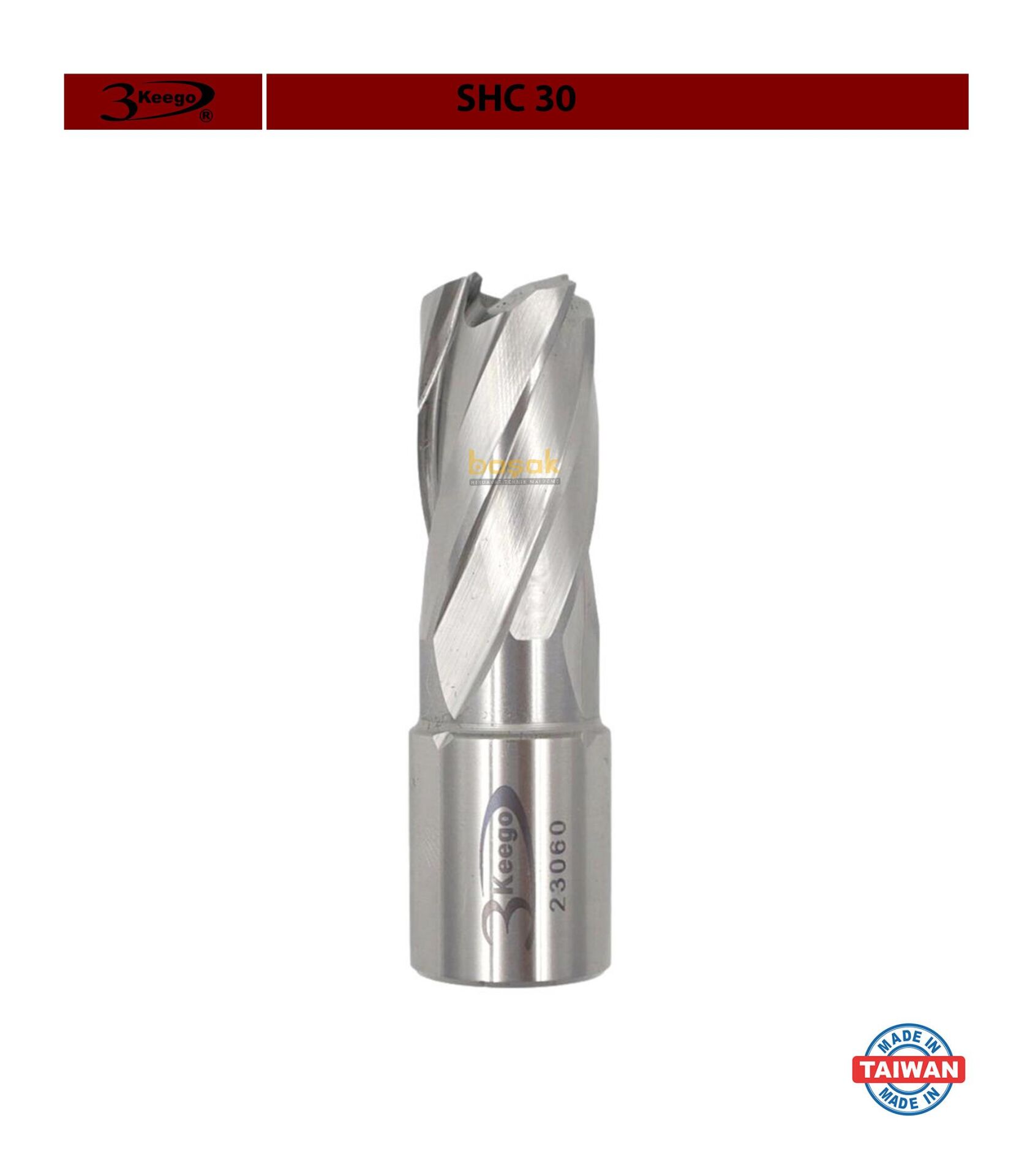 3Keego 17 x 30 mm HSS Manyetik Matkap Ucu SHC30