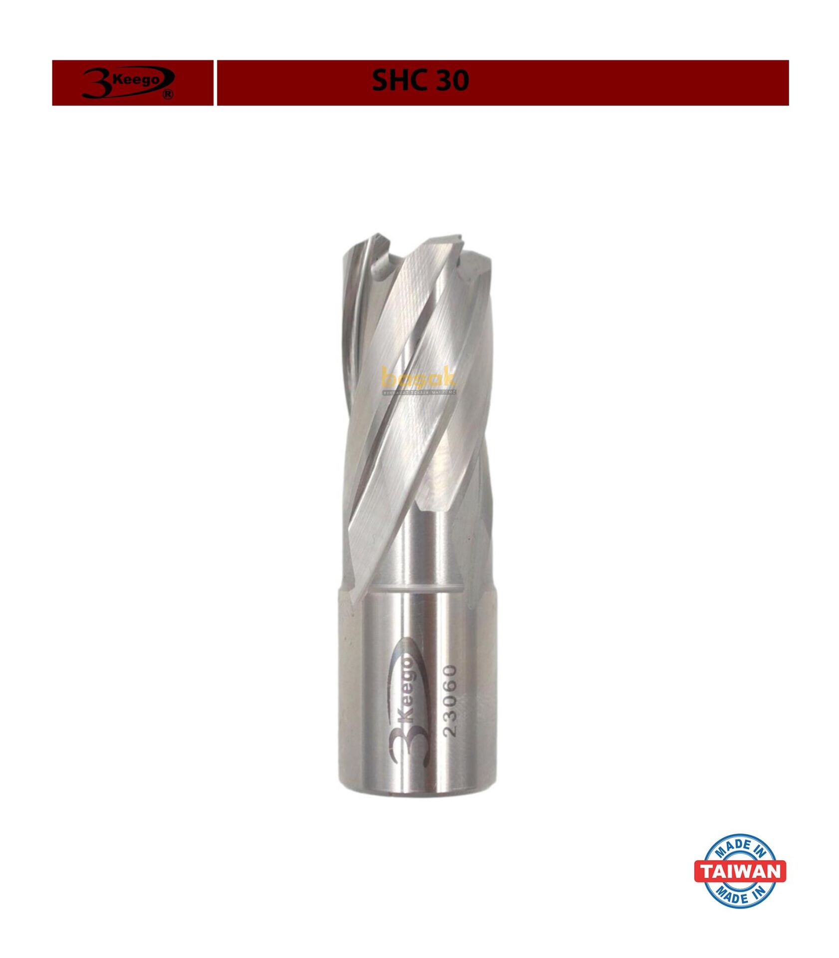 3Keego 18 x 30 mm HSS Manyetik Matkap Ucu SHC30