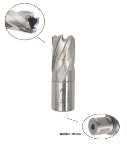 3Keego 19 x 30 mm HSS Manyetik Matkap Ucu SHC30