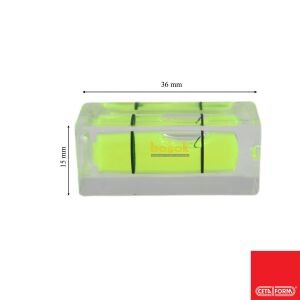 Ceta Form 15 mm Su Terazisi Tüpü (Yatay Ölçüm-Blok) P26-BH1