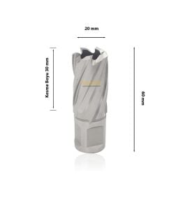 3Keego 20 x 30 mm HSS Manyetik Matkap Ucu SHC30