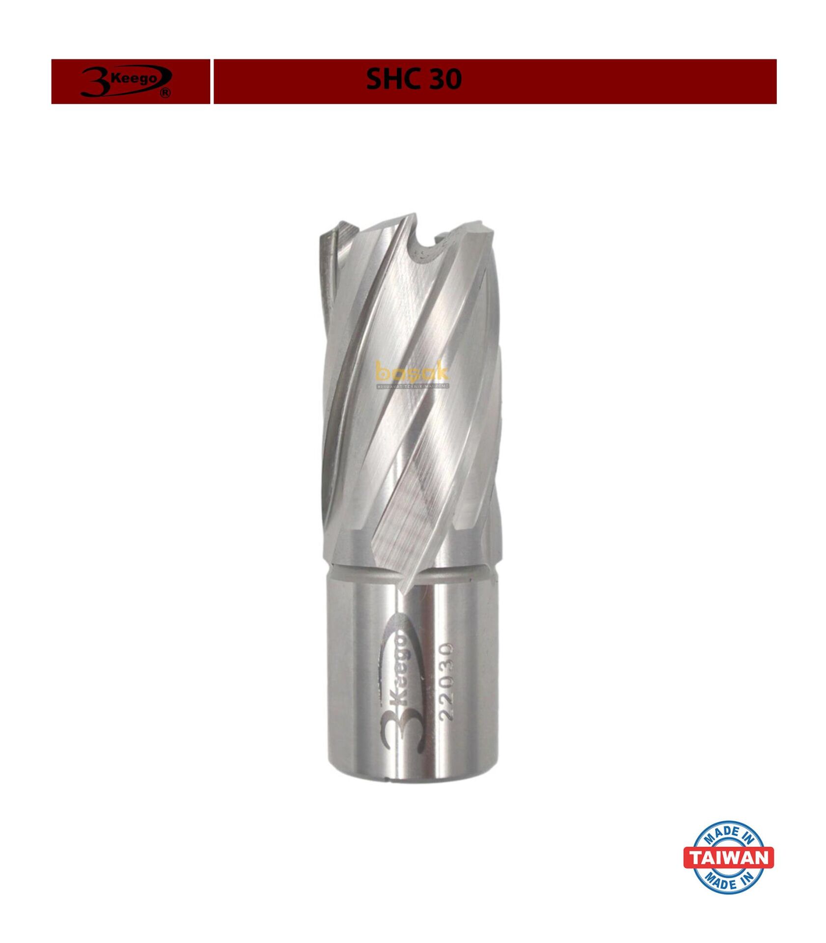 3Keego 20 x 30 mm HSS Manyetik Matkap Ucu SHC30