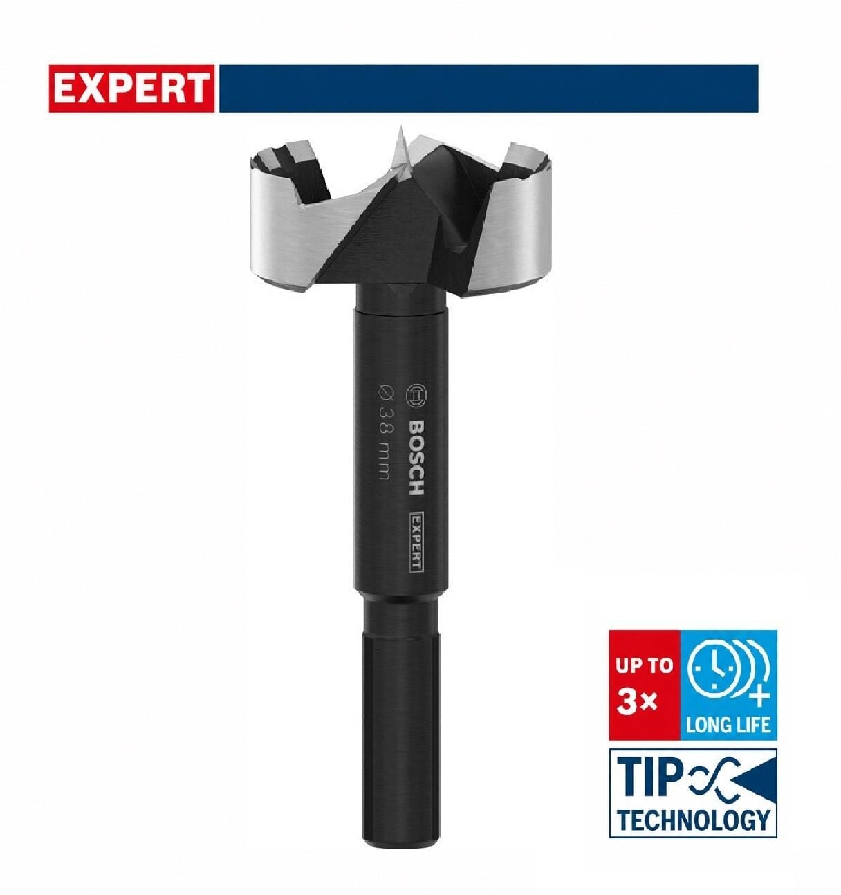 Bosch Expert 38 mm Sert Ahşap Menteşe Yeri Açma Ucu 2608901839