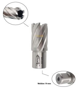 3Keego 22 x 30 mm HSS Manyetik Matkap Ucu SHC30