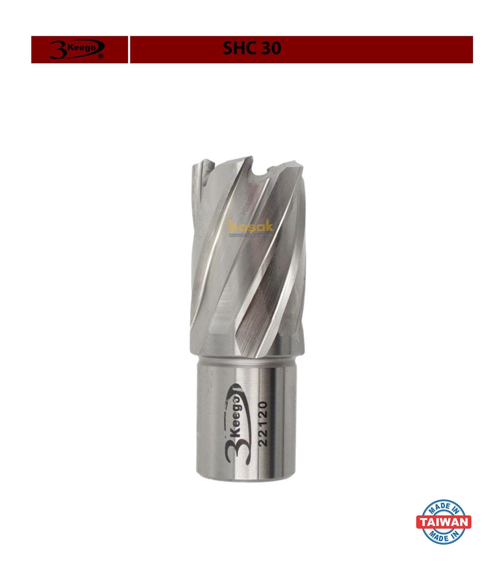 3Keego 22 x 30 mm HSS Manyetik Matkap Ucu SHC30