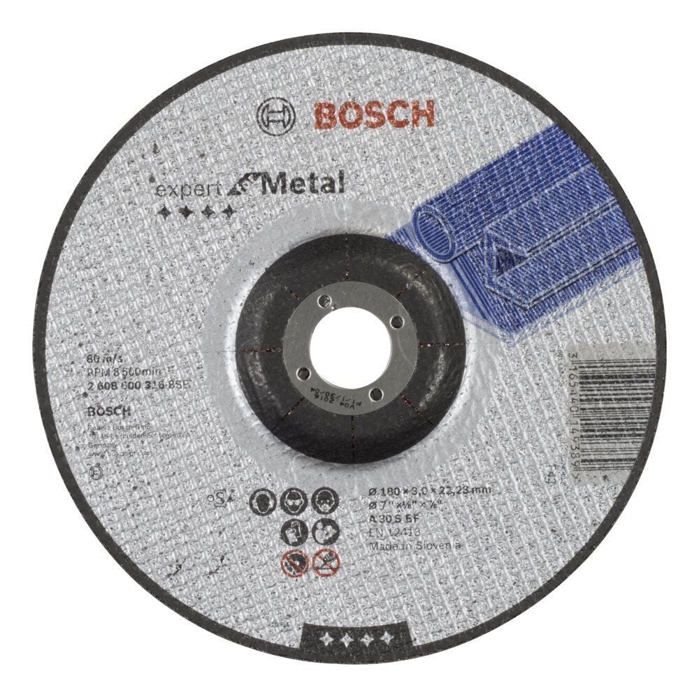Bosch 180x3 mm Expert Metal Kesme Taşı Bombeli 2608600316