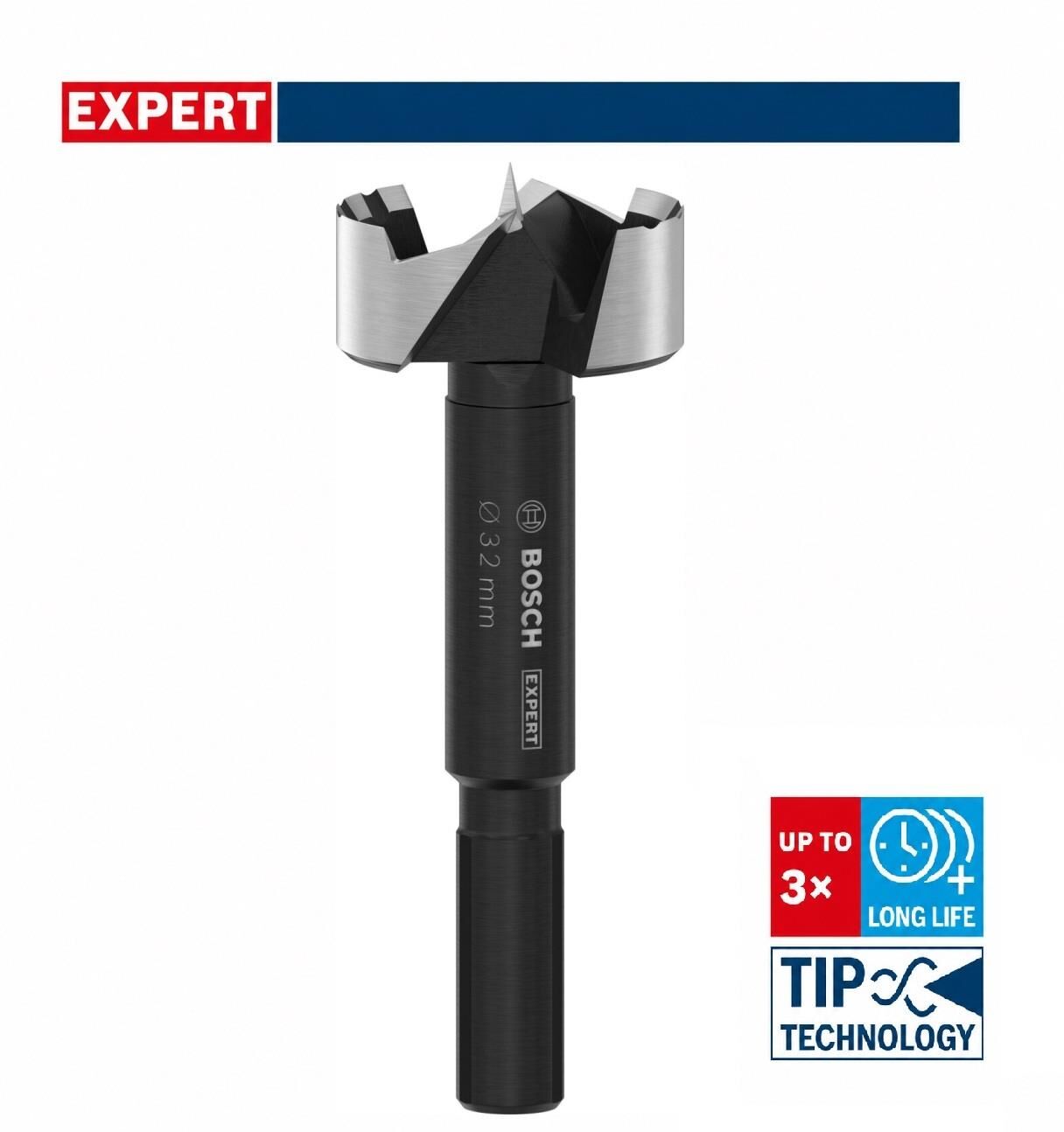 Bosch Expert 32 mm Sert Ahşap Menteşe Yeri Açma Ucu 2608901835