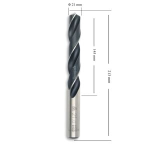 MTE 21 mm Taşlanmış Metal Matkap Ucu HSS DIN 338