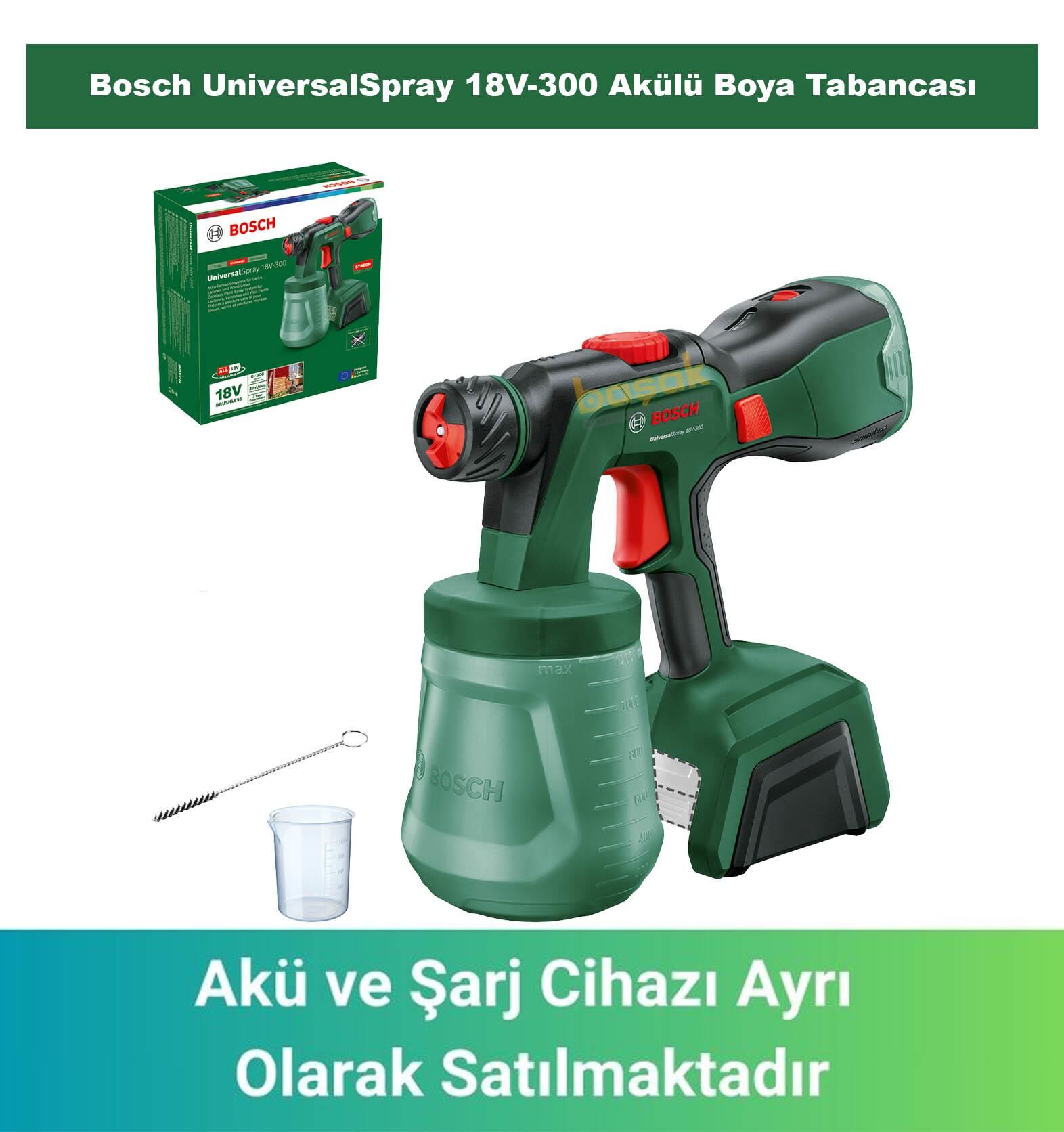 Bosch UniversalSpray 18V-300 Akülü Boya Tabancası  (Akü ve Şarj Yoktur) 0603208100