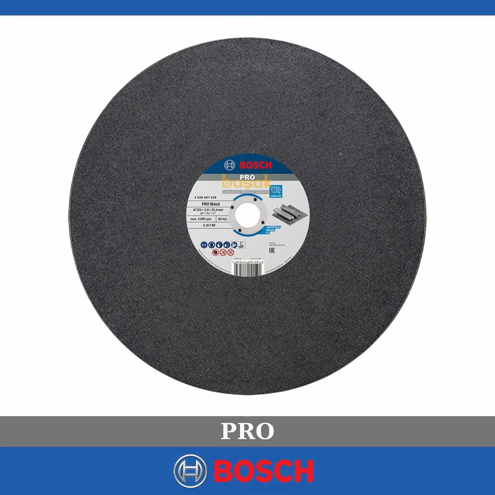 Bosch Pro 355 x 2,8 mm Hızlı Kesim Metal Kesme Taşı 2608601238
