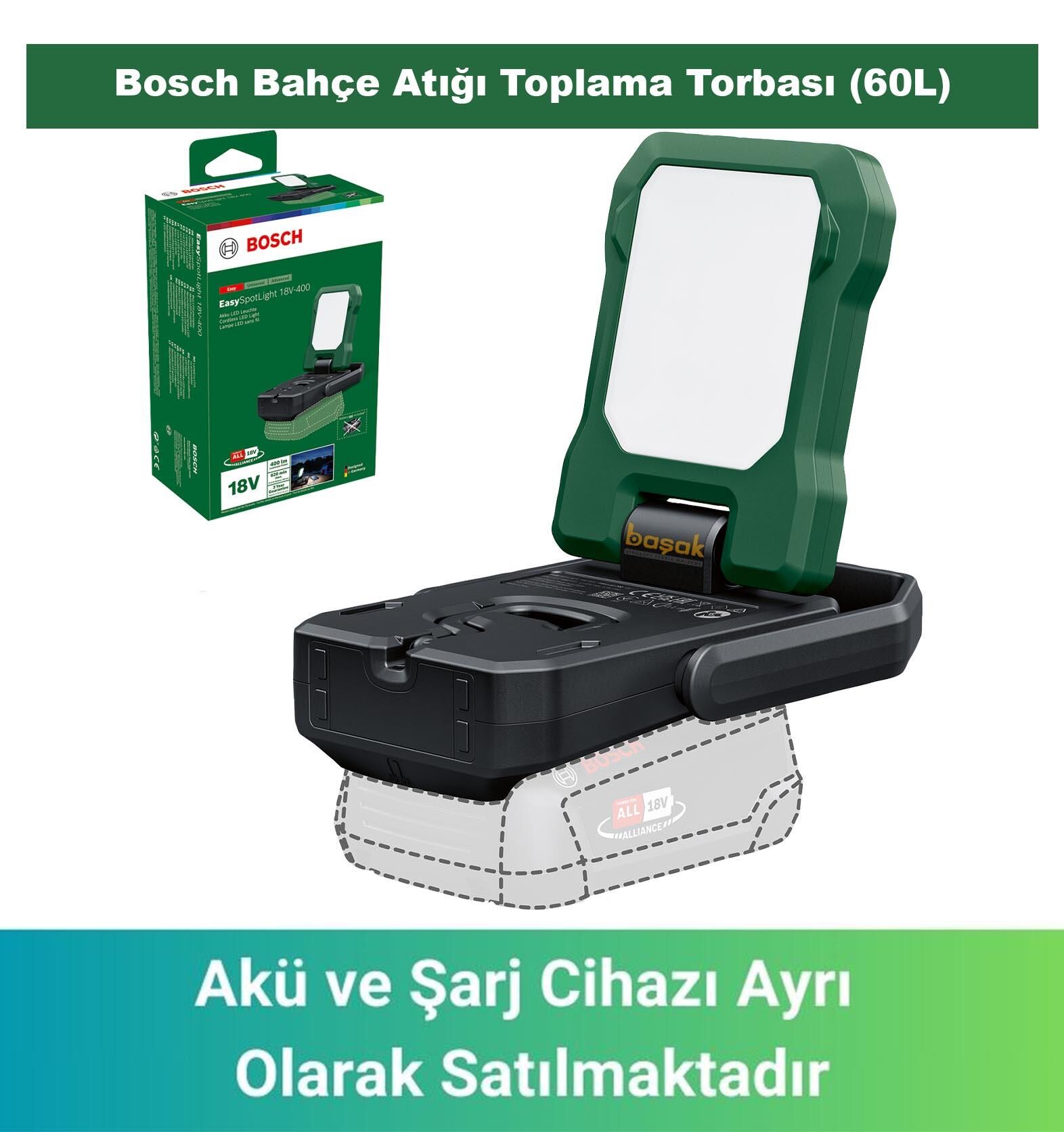 Bosch EasySpotLight 18V-400 Akülü Projectör (Akü ve Şarj Yoktur) 06039A1200