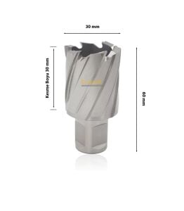 3Keego 30 x 30 mm HSS Manyetik Matkap Ucu SHC30