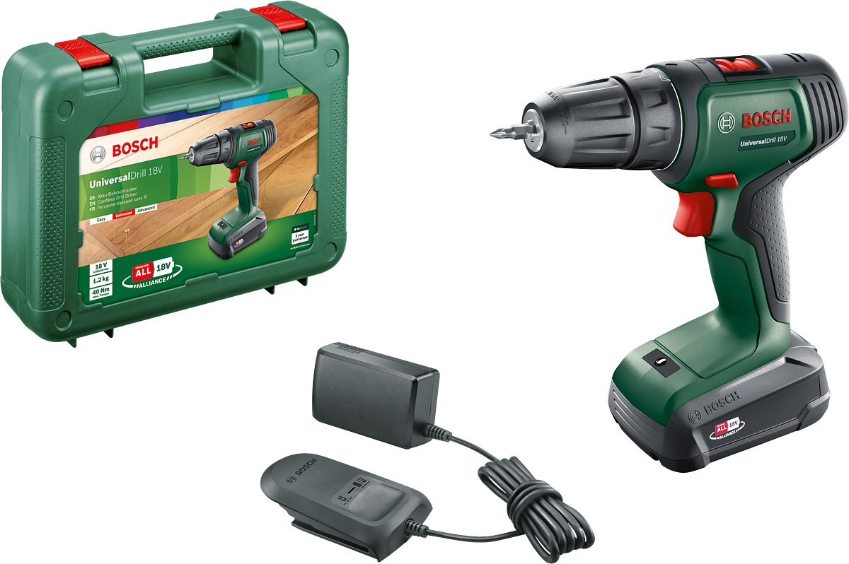 Bosch UniversalDrill 18 (1x 1,5Ah) Tek Akülü 06039D4001