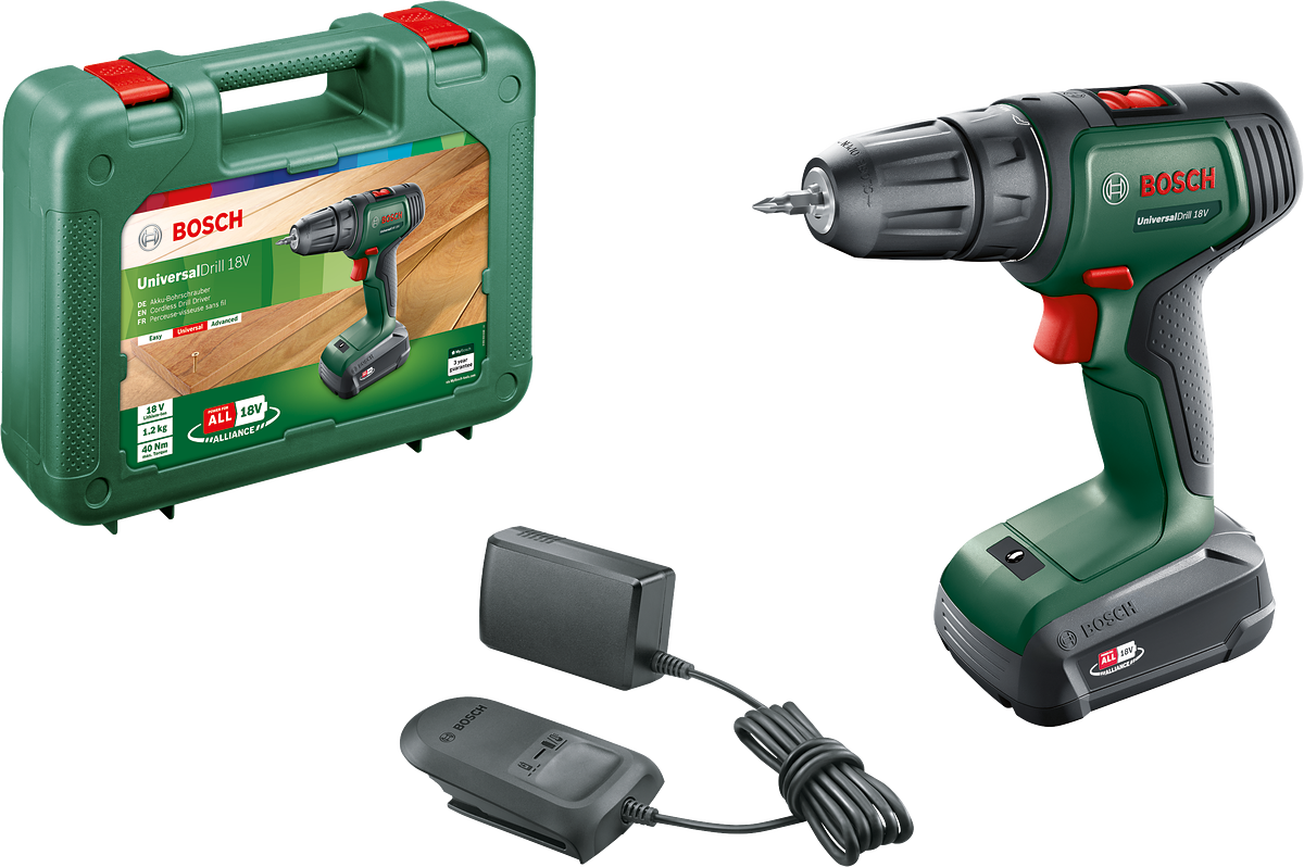 Bosch UniversalDrill 18 (1x 1,5Ah) Tek Akülü 06039D4001