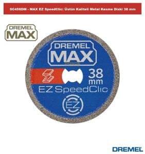 Dremel SC456DM MAX  EZ SpeedClic: Metal Kesme Diski 1li Paket 2615S456DM