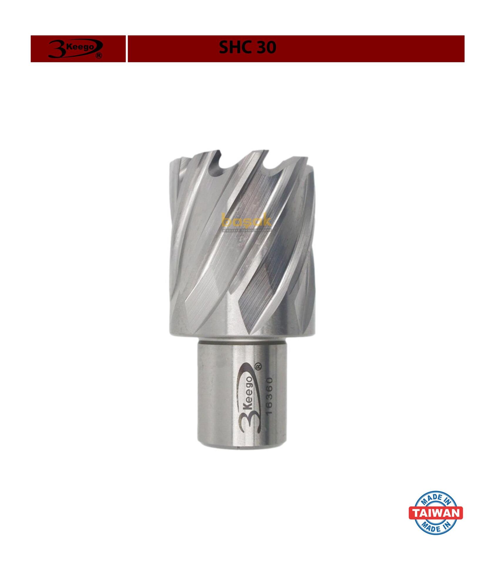 3Keego 31 x 30 mm HSS Manyetik Matkap Ucu SHC30