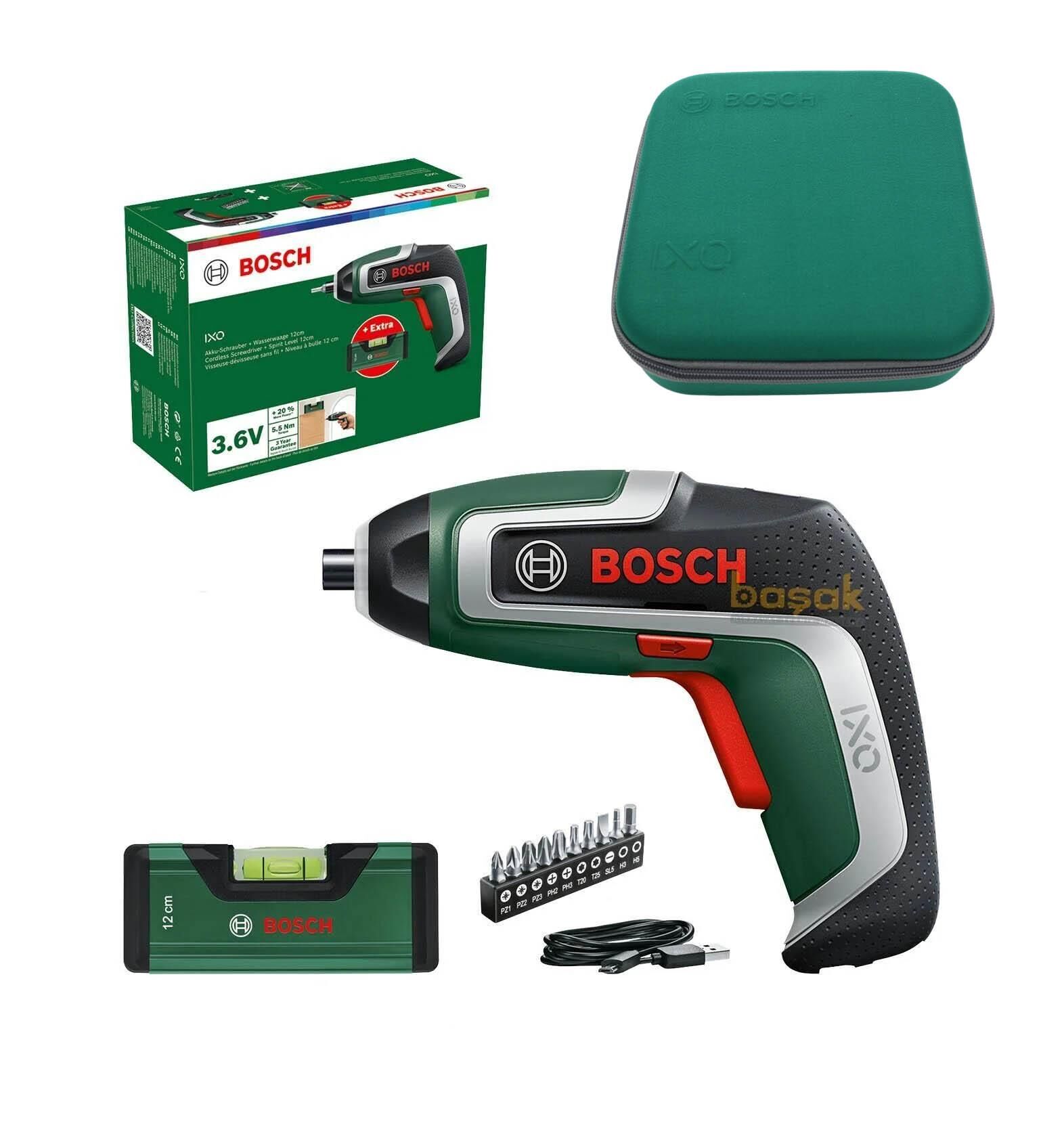 Bosch IXO 7 Akülü Vidalama+12 cm Su Terazisi 06039E0008