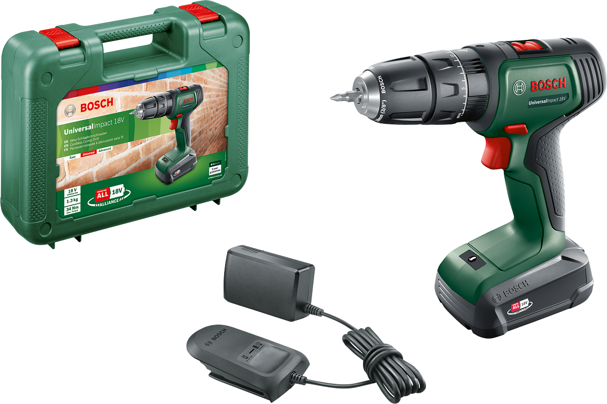 Bosch UniversalImpact 18 Akülü Darbeli Matkap Tek Akülü 06039D4101