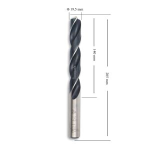 MTE 19,5 mm Taşlanmış Metal Matkap Ucu HSS DIN 338