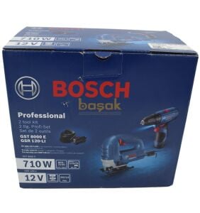 Bosch GST 8000 E+GSR 120 LI Dekupaj ve Akülü Vidalama Seti 0615990M8N