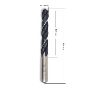 MTE 19 mm Taşlanmış Metal Matkap Ucu HSS DIN 338