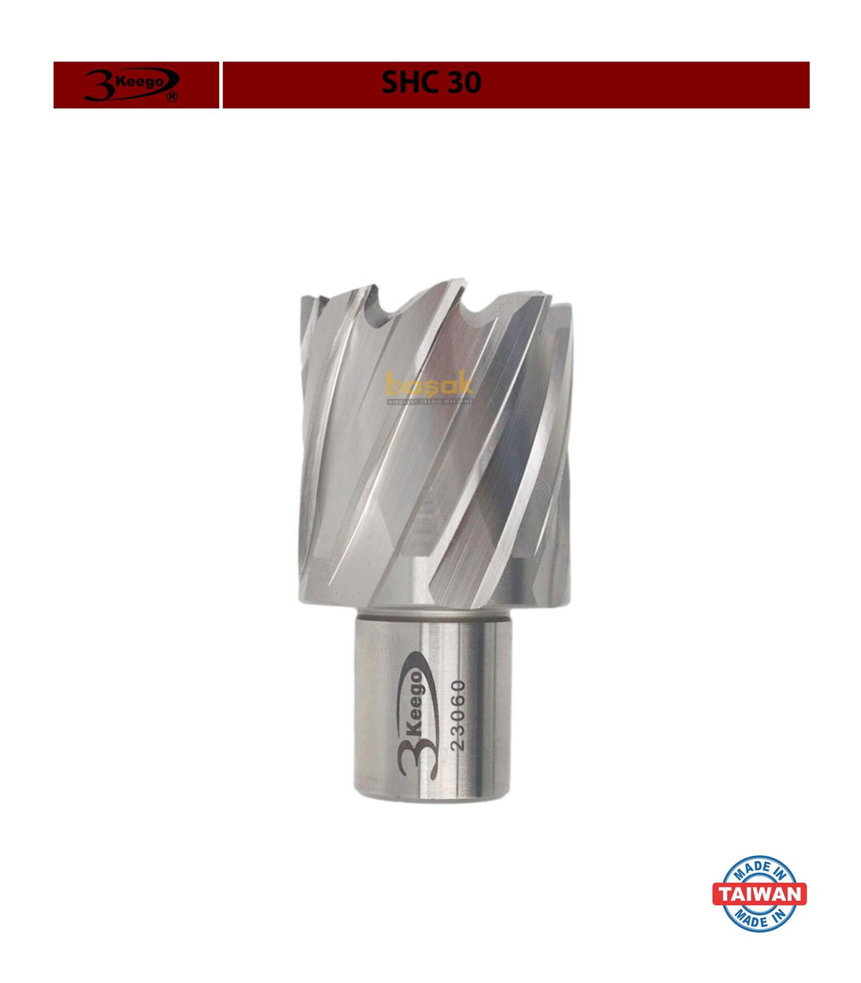 3Keego 33 x 30 mm HSS Manyetik Matkap Ucu SHC30