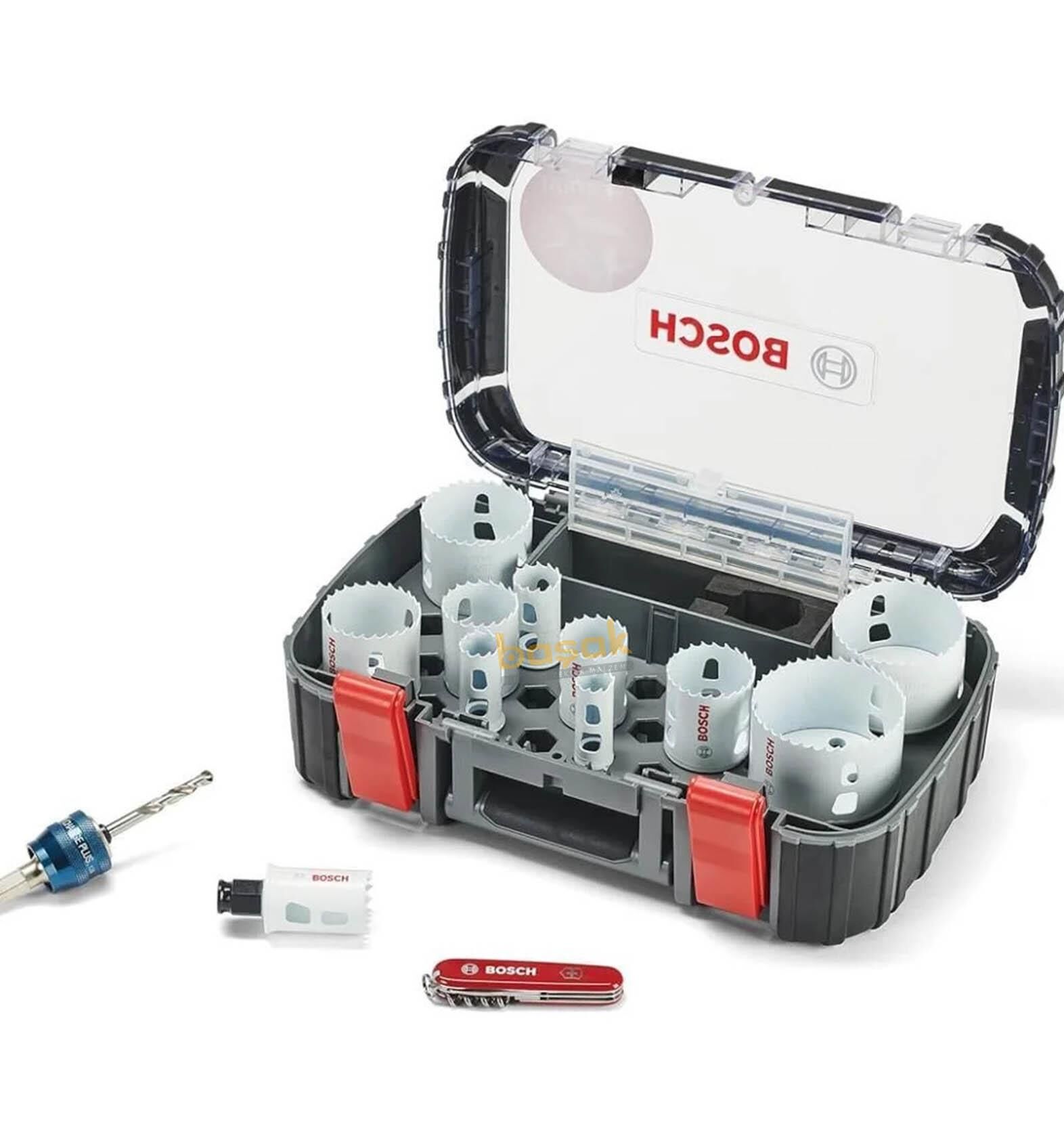 Bosch 20-76 mm Delik Açma Panç Seti 14 Prç+Victorinox İsviçre Çakısı 061599760L