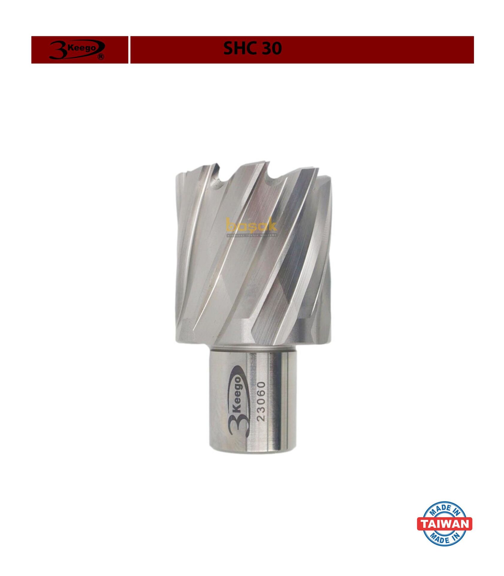 3Keego 34 x 30 mm HSS Manyetik Matkap Ucu SHC30