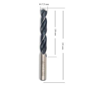 MTE 17,5 mm Taşlanmış Metal Matkap Ucu HSS DIN 338