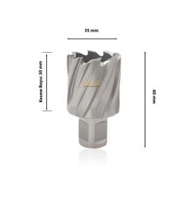 3Keego 35 x 30 mm HSS Manyetik Matkap Ucu SHC30